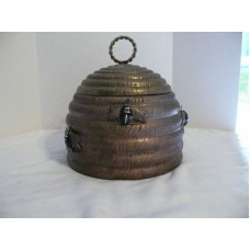 Bee Hive - Brass Decorative Container - Vintage??? - Approx.7" D - Approx. 2 1/2   332693590011